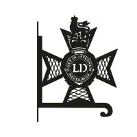 Close-Up of Steel Light Dragoons Regiment Hanging Basket Bracket