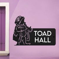 Steel House Name Sign with Mr Toad Motif