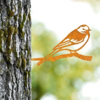 Rustic Steel Tree Spike with Pied Wagtail Motif Rustic Steel Tree Spike with Pied Wagtail Motif