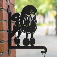 Steel Poodle Dog Hanging Basket Bracket