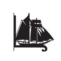 Close-Up of Steel Schooner Topsail Ship Hanging Basket Bracket Close-Up of Steel Schooner Topsail Ship Hanging Basket Bracket