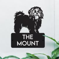 Steel Shih Tzu Dog House Name Sign in Situ Steel Shih Tzu Dog House Name Sign in Situ
