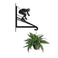 Steel Skiing Hanging Basket Bracket with Planter