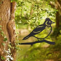 Black Steel Tree Spike with Skylark Design Black Steel Tree Spike with Skylark Design