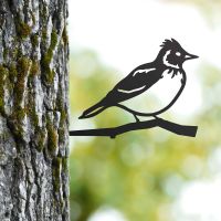 Black Steel Tree Spike with Skylark Motif Black Steel Tree Spike with Skylark Motif