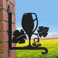 Steel Summer Wine Glass Hanging Basket Bracket Steel Summer Wine Glass Hanging Basket Bracket