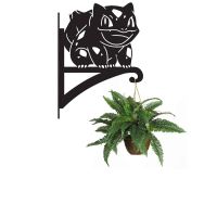 Steel Unevolved Cartoon Amphibian Hanging Basket Bracket with Planter Steel Unevolved Cartoon Amphibian Hanging Basket Bracket with Planter