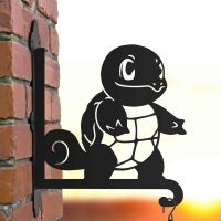 Steel Unevolved Water Reptile Character Hanging Basket Bracket in Situ Steel Unevolved Water Reptile Character Hanging Basket Bracket in Situ