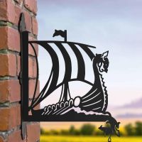 Steel Viking Ship Hanging Basket Bracket  Steel Viking Ship Hanging Basket Bracket