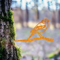 Steel Yellow Wagtail Tree Spike - Rustic in Situ Steel Yellow Wagtail Tree Spike - Rustic in Situ