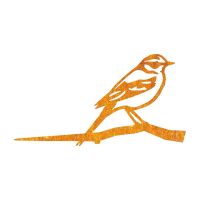 Close-Up of Steel Yellow Wagtail Tree Spike - Rustic Close-Up of Steel Yellow Wagtail Tree Spike - Rustic