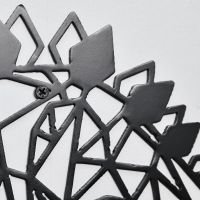 Close up of Geometric Iron Stegosaurus Wall Art  Close up of Geometric Iron Stegosaurus Wall Art