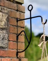 Close up of Stickman Hanging Basket Bracket Wall Mounts Close up of Stickman Hanging Basket Bracket Wall Mounts