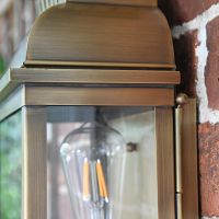 View of the Bulb in the "Stoneford Park" Half Wall Lantern View of the Bulb in the "Stoneford Park" Half Wall Lantern