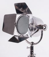 Stainless Steel “Hollywood House" Studio Style Tripod Light