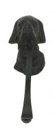 Black Dog Door Knocker Created with Iron