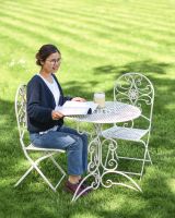 Scale Shot of Stunning Sunrise Outdoor Two Seater Bistro Set with Spiral Detailing