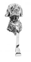 Bright Chrome Dog Door Knocker Bright Chrome Dog Door Knocker