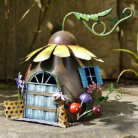 Sunflower Fairy Flower House Ornament