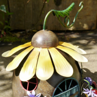 Sunflower Fairy Flower House Ornament