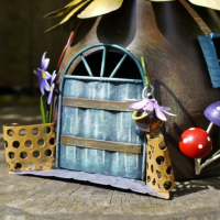 Sunflower Fairy Flower House Ornament