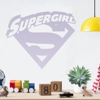 "Supergirl" Wall Art in Situ in the Home "Supergirl" Wall Art in Situ in the Home