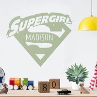 "Supergirl" Personalised Wall Art in the Home