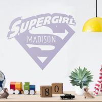 "Supergirl" Personalised Wall Art in the Home "Supergirl" Personalised Wall Art in the Home