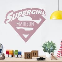 "Supergirl" Personalised Wall Art in the Home "Supergirl" Personalised Wall Art in the Home