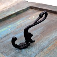 Black Iron Swan Coat Hook