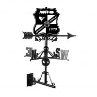 "Swindon Shield" Weathervane in Black "Swindon Shield" Weathervane in Black