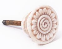 Swirled Flower Designer Cabinet Knob