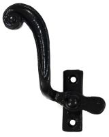 "Melbridge" Scrolled Black Iron Window Fastener