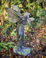 Sylvia Resin Fairy Sculpture Side profile
