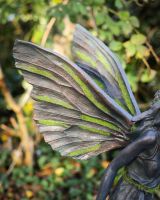 Sylvia Resin fairy sculpture Wings close up