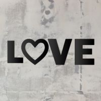"LOVE" Metal Letters in Black "LOVE" Metal Letters in Black