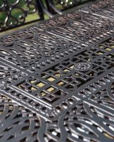 The "Arbor" 8-Seater Outdoor Dining Set - Antique Copper Table Top Close Up