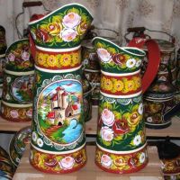 Painted by Terence of Canal Art, showing what can be done to a galvanised item – canalartbyterence.com!