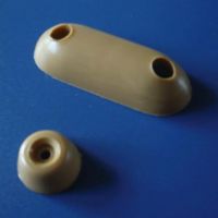 Round and Oblong Tan Rubber Buffers
