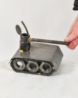 Scale image of scrap metal art sculpture