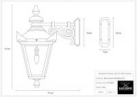 Technical Specifications of Top Fix Wall Lantern