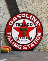 Texaco Vintage Style Cast Iron Sign