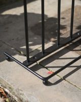 The 4-Pair Welly Boot Rack Stand Showing a Close up of the Base