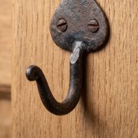The Blacksmith Mini Spade Wall Hook - 50mm Showing a Close up of the Shaped Hook - Digital Illustration