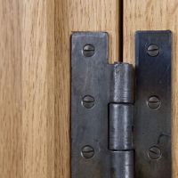 The Blacksmith Straight H-Hinge - 102mm Showing the Top Edge of the Hinge - Digital Illustration