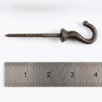 The Cotswold Antique Iron Threaded Ceiling Beam Hook - 100mm