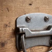 The Cotswold Heavy Duty Trunk Drop Handle Showing a Close up of the Screw Fittings - Digital Illustration
