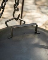 The Kadai Canopy Fire Bowl Lid Showing a Close up of the Handle - Digital Illustration