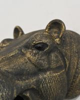 The Kalahari the Hippo Wall Sculpture Looking at the Eyes and Ears