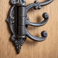 The Kensington Swivel Triple Arm Coat Hook Showing a Close up of the Lower and Middle Hooks - Digital Illustration